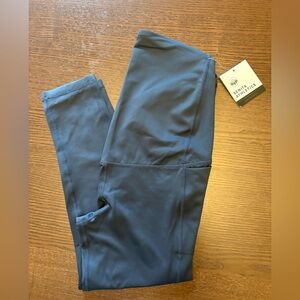 NWT Senita Athletics Maternity Navy Blue Performance Leggings